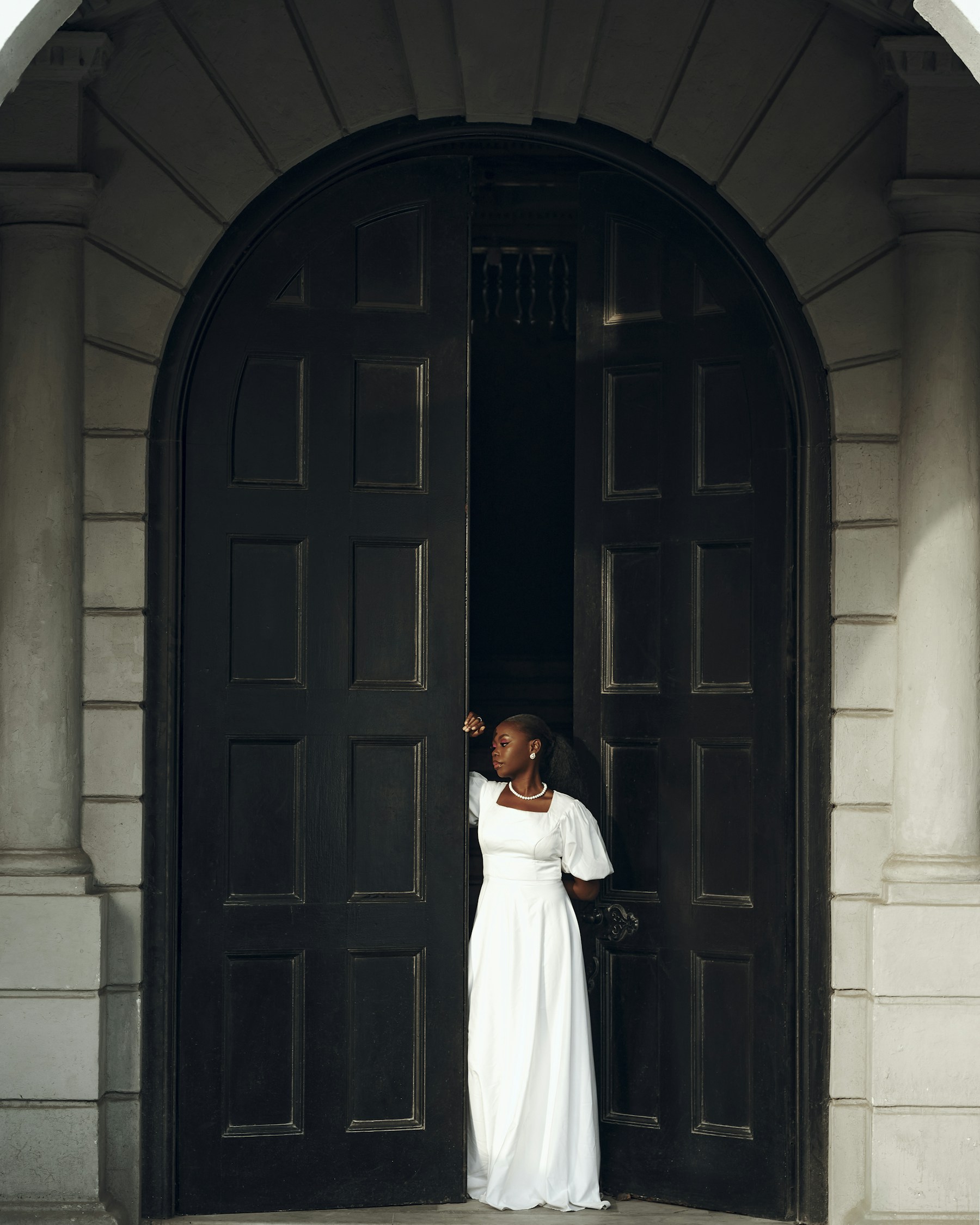 Editorial fashion imagery from the AUREL Studio template