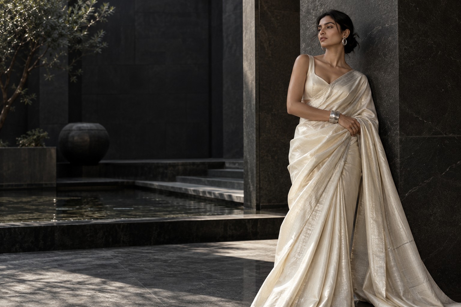 Contemporary Indian fashion imagery from the NEERA HOUSE template